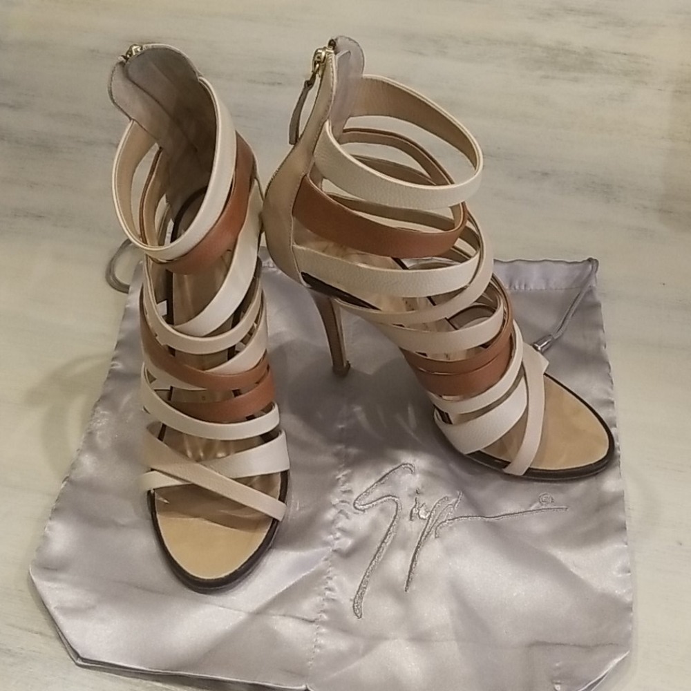 Ciuseppe Zanotti gladiator style sandals